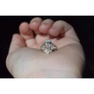 Alternative Raw Diamond Engagement Ring Size 6